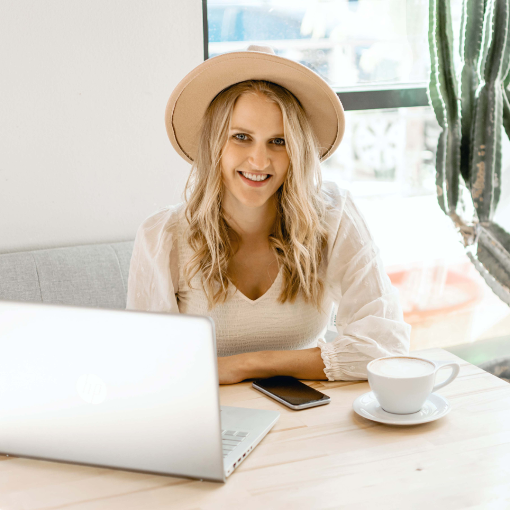 virtual assistant working on laptop