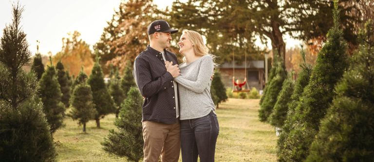 A photo of having a support system, in this case, a woman and her husband showing care and support